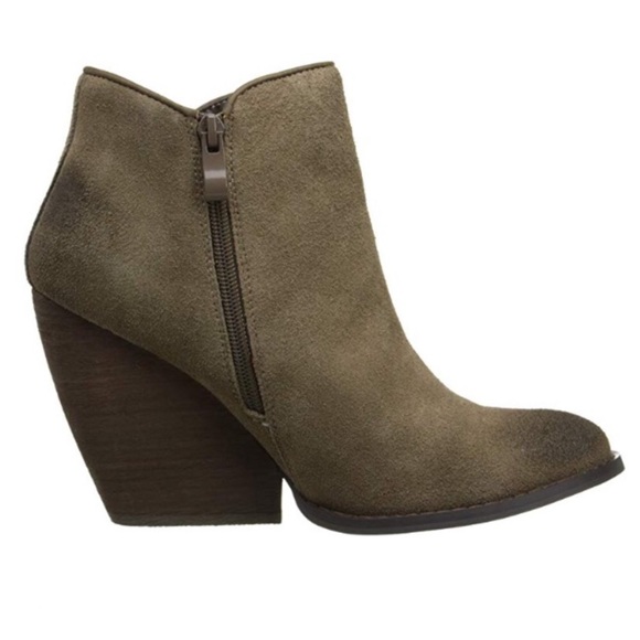 Very Volatile Shoes - Very Volatile | Leather Bootie Whitby Wedge Heel